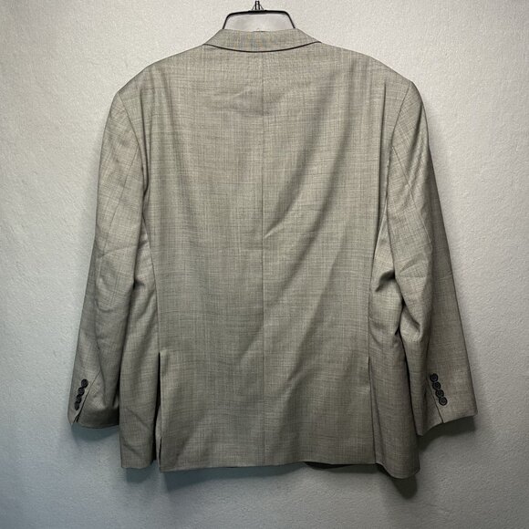 Egara Mens 100% Wool Slim Fit Blazer Jacket Gray Size 48R - Picture 8 of 9